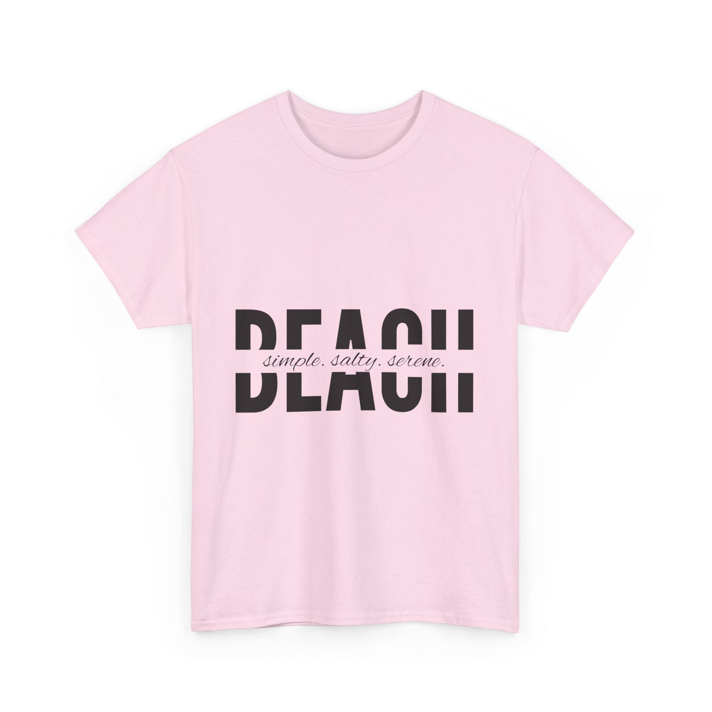 'Simple, Salty, Serene' Beach Tee