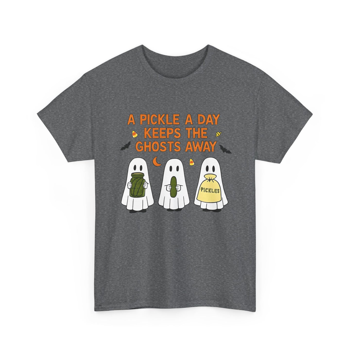 'A Pickle a Day Keeps the Ghosts Away' Halloween Pickle Tee
