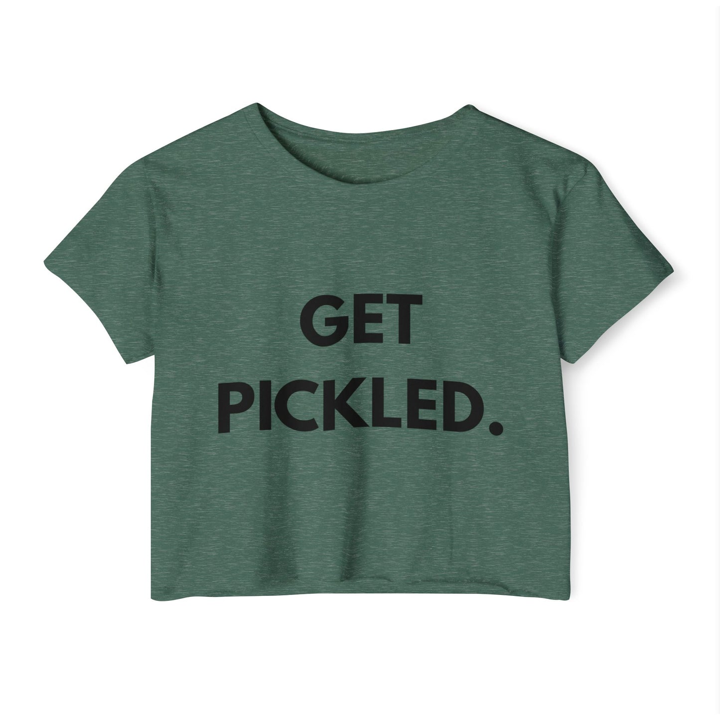'Get Pickled' Crop Top for Women