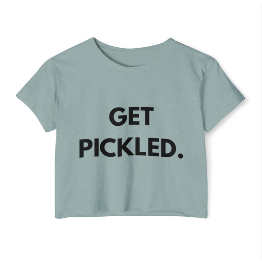 'Get Pickled' Crop Top for Women