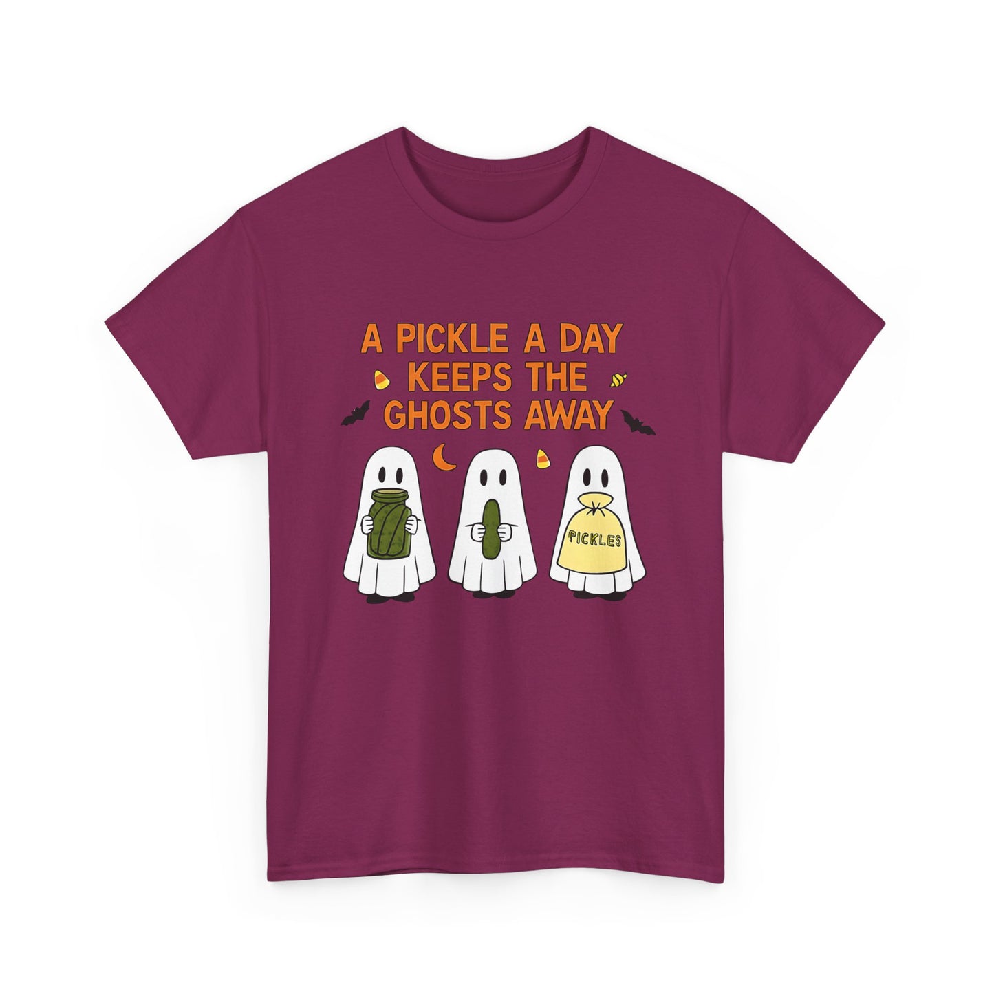'A Pickle a Day Keeps the Ghosts Away' Halloween Pickle Tee