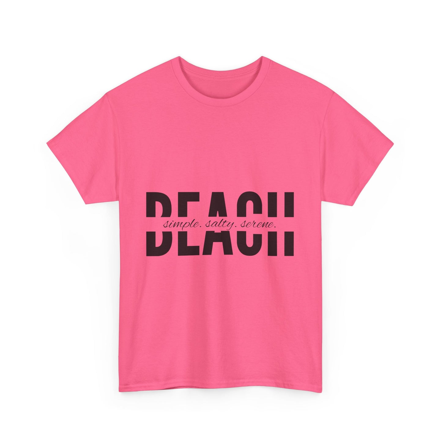 'Simple, Salty, Serene' Beach Tee