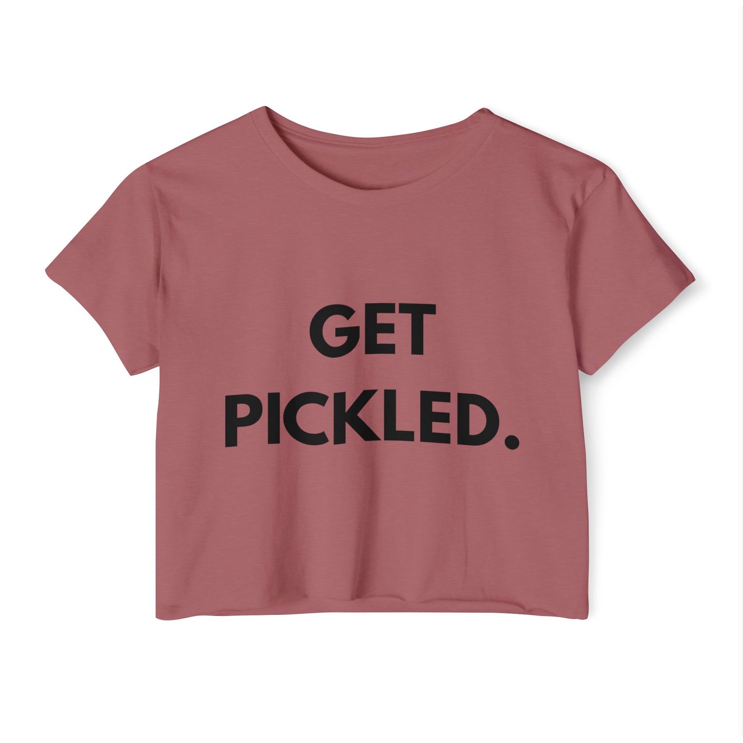 'Get Pickled' Crop Top for Women