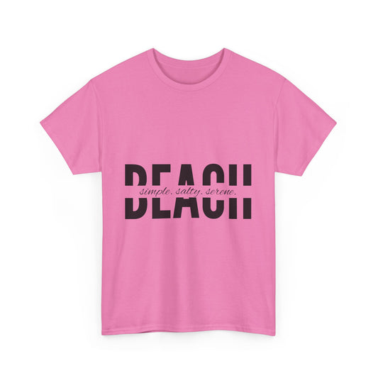 'Simple, Salty, Serene' Beach Tee