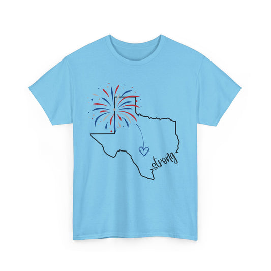 Texas Strong Fireworks Tee – Central TX Relief Shirt