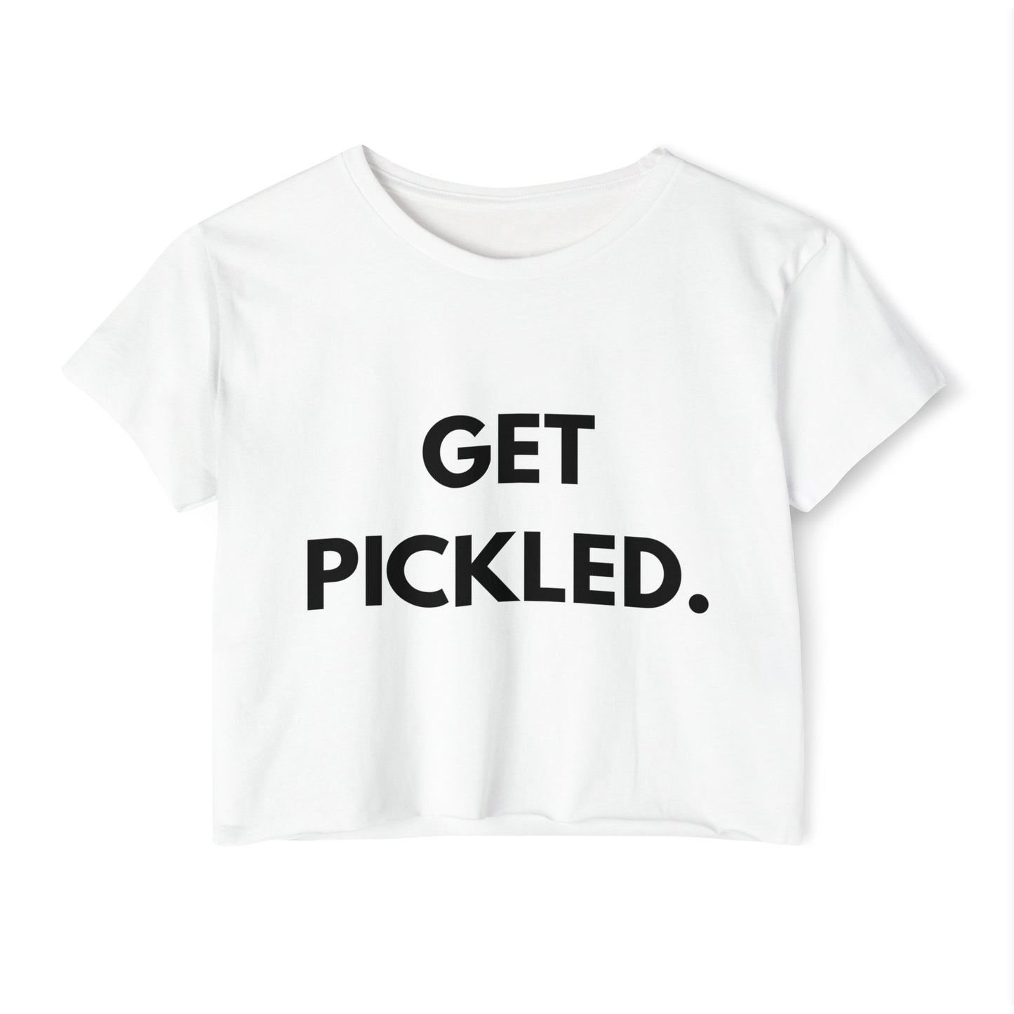 'Get Pickled' Crop Top for Women