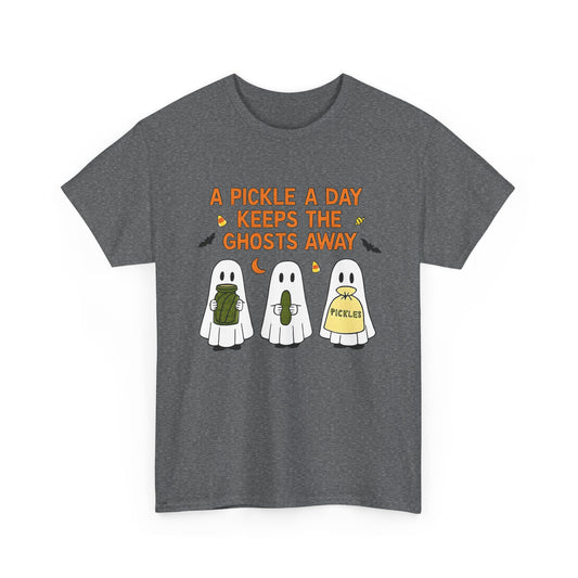 'A Pickle a Day Keeps the Ghosts Away' Halloween Pickle Tee